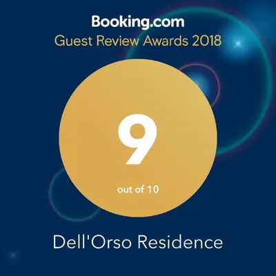 a flyer for a quest review awards with a yellow oreo resistance text at Dell'Orso Residence in Rome