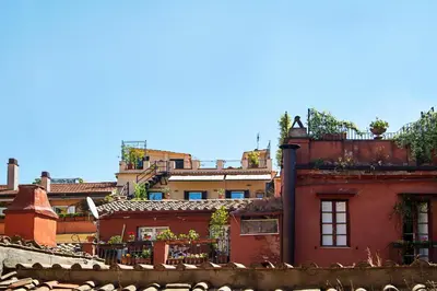 a group of buildings in a city at Ciao Bella Stella in Rome