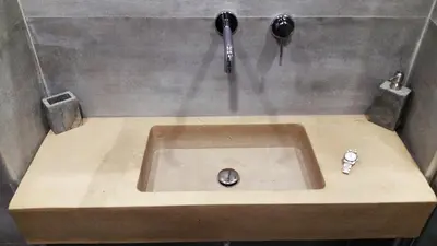 a sink with a faucet on top of it at Apartment Rome 18 in Rome