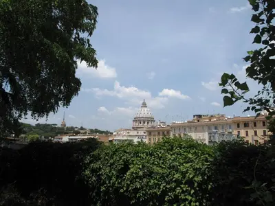 a view of the capitol building with the capitol dome at Ferrari al Vaticano in Rome