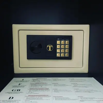 a microwave with a cts on top of a menu at Caracalla Room Rental in Rome