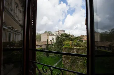 a view from a window of a city at Hotel Residenza In Farnese in Rome