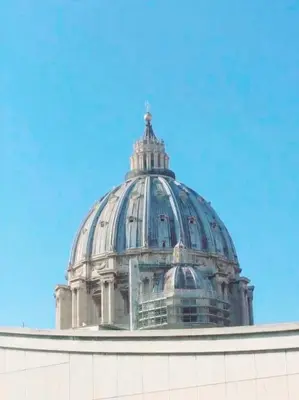 a glass dome on top of a building at Vatican View Apartment in Rome