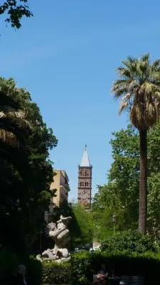 a large building with cars parked in front of it at New Joyful Guest House in Rome