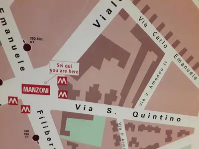 a map of the city of vineland at Filiberto Apartment in Rome
