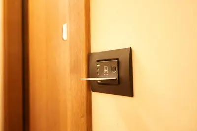 a close up of a door with a lock at Domus Cavour Guest house in Rome