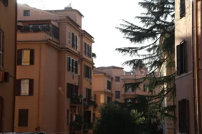 a group of buildings in a city with a tree at Dhome B&B in Rome