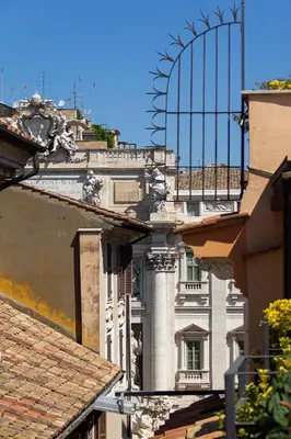 a view of a building in a city at Harry's Bar Trevi Hotel & Restaurant in Rome