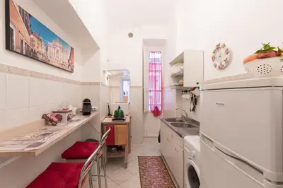 a kitchen with a sink and a dishwasher at Simon's place in Rome