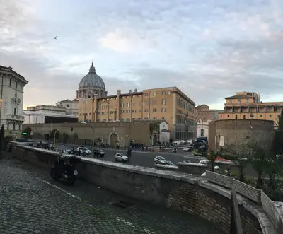 a view of a city with buildings and a street at Maru Apartment in Rome
