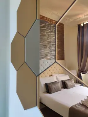 a bedroom with a bed and a window at Corso Experience in Rome