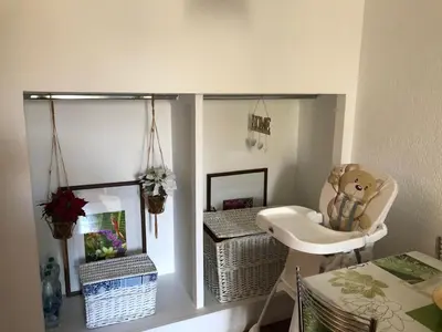 a small bathroom with a sink and a mirror at Catherine's Home in Rome
