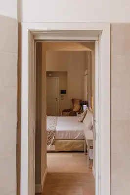 a view of a bedroom with a bed at My Spanishsteps in Rome