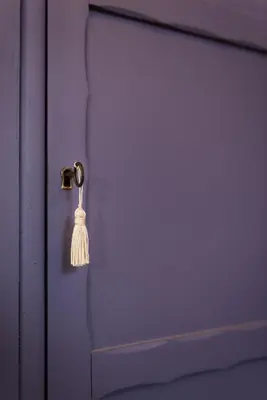 a door with a tassel hanging from it at Casa Minerva Al Pantheon in Rome