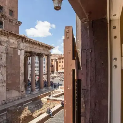 The Pantheon view in the heart of Rome
