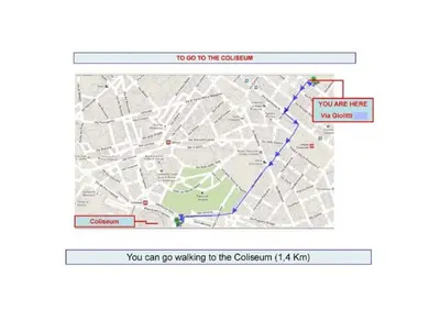 a screenshot of a map with a search engine at Mammamia in Rome