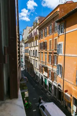 a view of a city street with buildings at Relais Rasella 47 in Rome