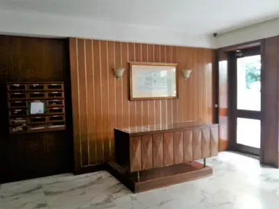 a room with wood paneling and a wine cellar at San Pietro & Trastevere Home in Rome
