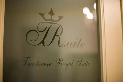 a window with a sign that reads lift white reinforcer royal suite at Trastevere Royal Suite in Rome