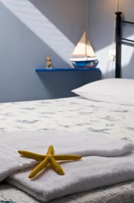 two starfish laying on top of a bed at Alma de Roma in Rome