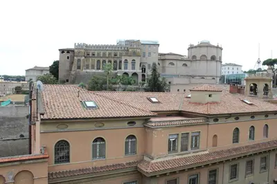 a view of a building with buildings in the background at Rome Veniero WelcomeHouse in Rome