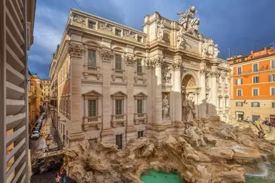 a building in the city of rome at Trevi Ab Aeterno - Amazing View of the Trevi Fountain in Rome
