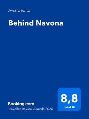 a screenshot of a cell phone with the text awaken to be blind navonia at Behind Navona in Rome