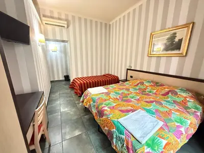 a kitchen with a sink and a counter top at Clarian Affittacamere in Rome