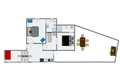 a floor plan of a house at San Peter Raffy's House in Rome