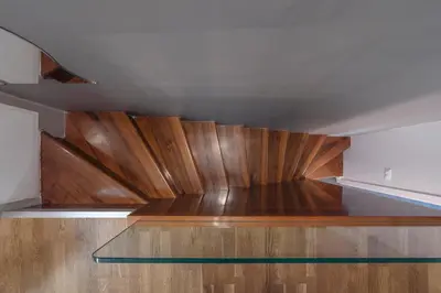a room with a wooden floor and a ceiling at Trevi Luxury Terrace in Rome