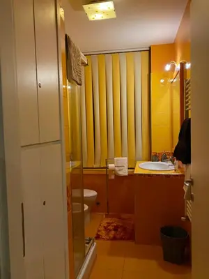 a bathroom with a toilet and a sink at Domus Mirabile in Rome