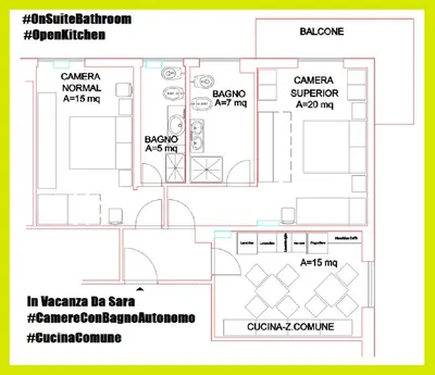 a floor plan of a building with diagrams at In vacanza da Sara in Rome
