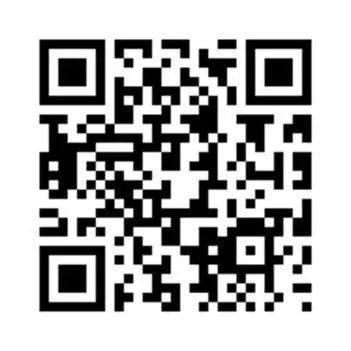 an illustration of a black and white qr code at La Petite Maison Piave in Rome