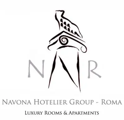 a logo for the new naomi hofer group roma at Navona Nice Room in Rome