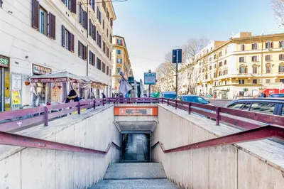 a tunnel in the middle of a city at Vatican City Guest House in Rome