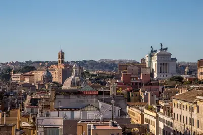 a view of a city with many buildings at Monti Palace Hotel in Rome