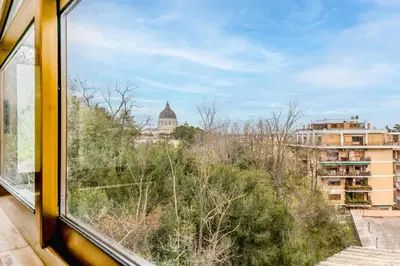 a view from a window of a city at Il Nido di Lulu in Rome