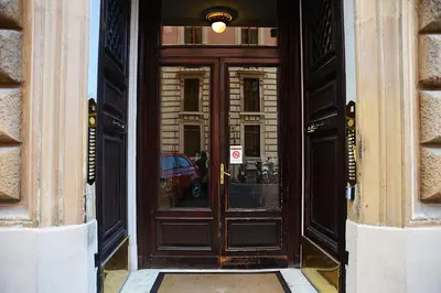 a large wooden door to a building at Deko Rome in Rome