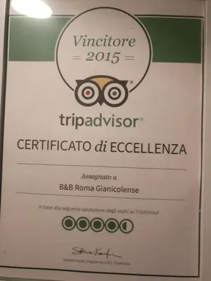 a sign for a winery with a picture of a medal at Roma Gianicolense in Rome