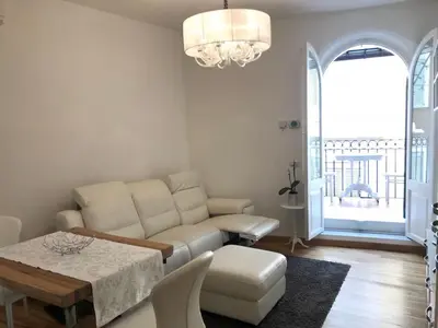 a living room with a couch and a table at Rome dreaming house in Rome