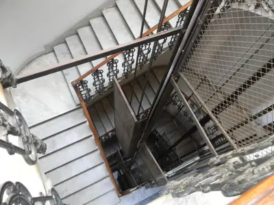 a spiral staircase in a building at Hotel Primavera in Rome