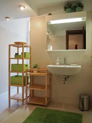 a bathroom with a sink and a mirror at Holiday in Rome in Rome