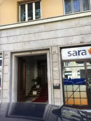 a sara store in front of a building at flaminio heart house in Rome