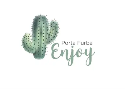 a vector illustration of a cactus with the words portal future enjoy at Enjoy Porta Furba in Rome