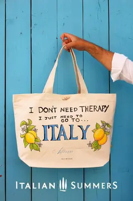 a person holding a bag that says i dont need therapy i just keep trying to at Casa Bella B&B 2 Unità - Una con bagno privato oppure camera con bagno condiviso in Rome