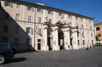 a large building with people walking in front of it at Il Mio Giardino in Rome