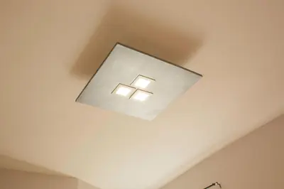 a light fixture on the ceiling of a room at All Seasons in Rome