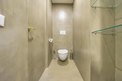 a bathroom with a toilet and a shower at La Vaticana - Saint Peters View - Apt Rome in Rome