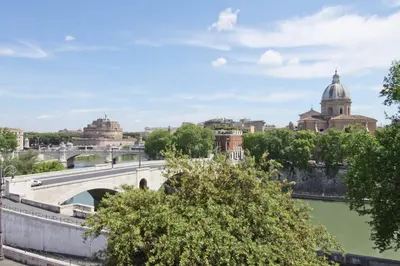 a view of the city of vienna with a bridge at BigFamilyRome - Vatican City in Rome