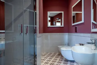 a bathroom with a toilet and a sink and a shower at Rome in Rome in Rome